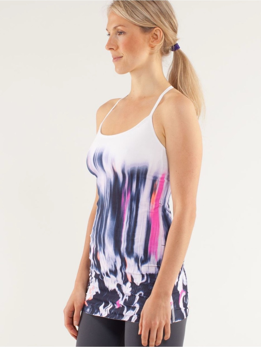 Lululemon Diversity Tank Mirage Deep Indigo/White Size 2